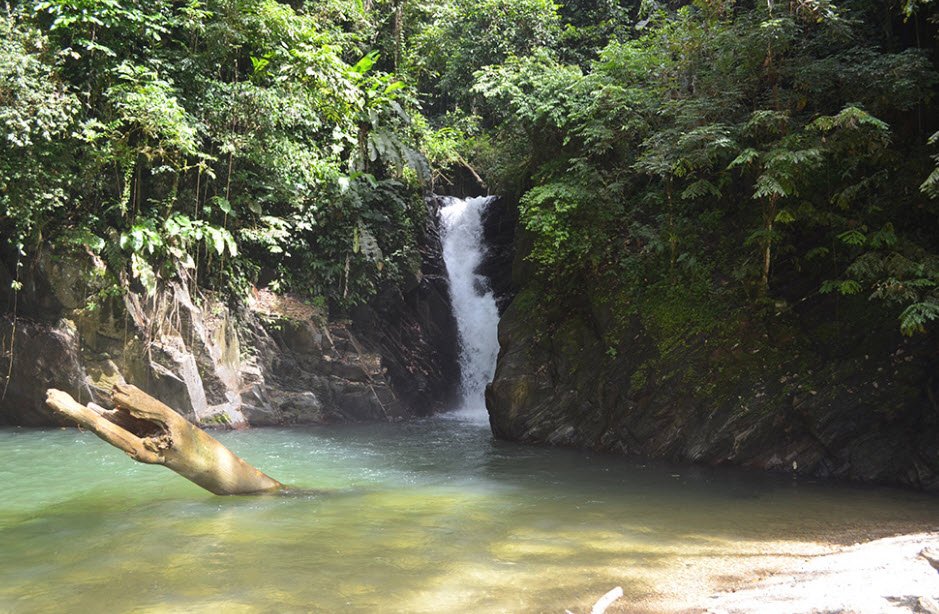 Paria Bay and Waterfall, Blanchisseuse, Trinidad, Trinidad and Tobago